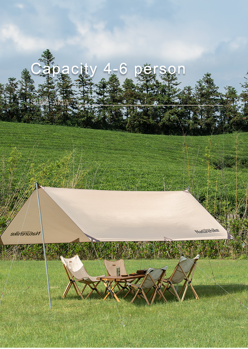 Cheap Goat Tents Girder Shelter Sun Shade Rain Fly Awning Camping Tarp With Tent Pole Beach Tent Sun Shelter   